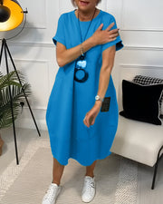 Jocelyn – Bequemes Freizeitkleid Mit Tasche