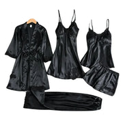 Audrey - 5 Teiliges Satin Set