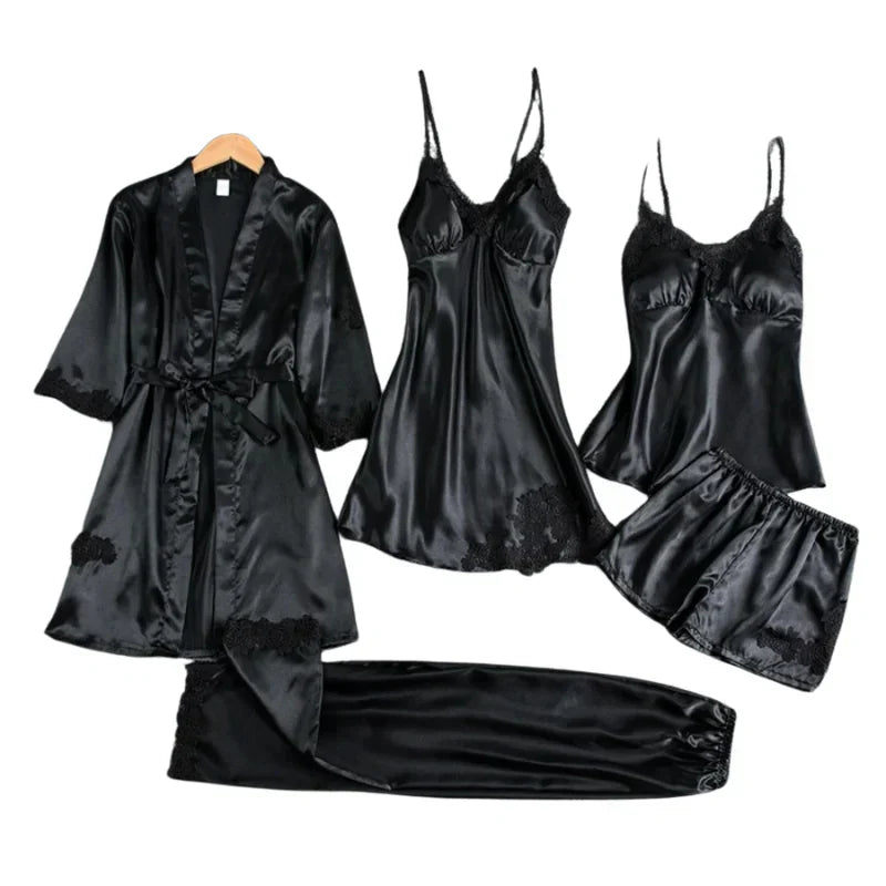 Audrey - 5 Teiliges Satin Set