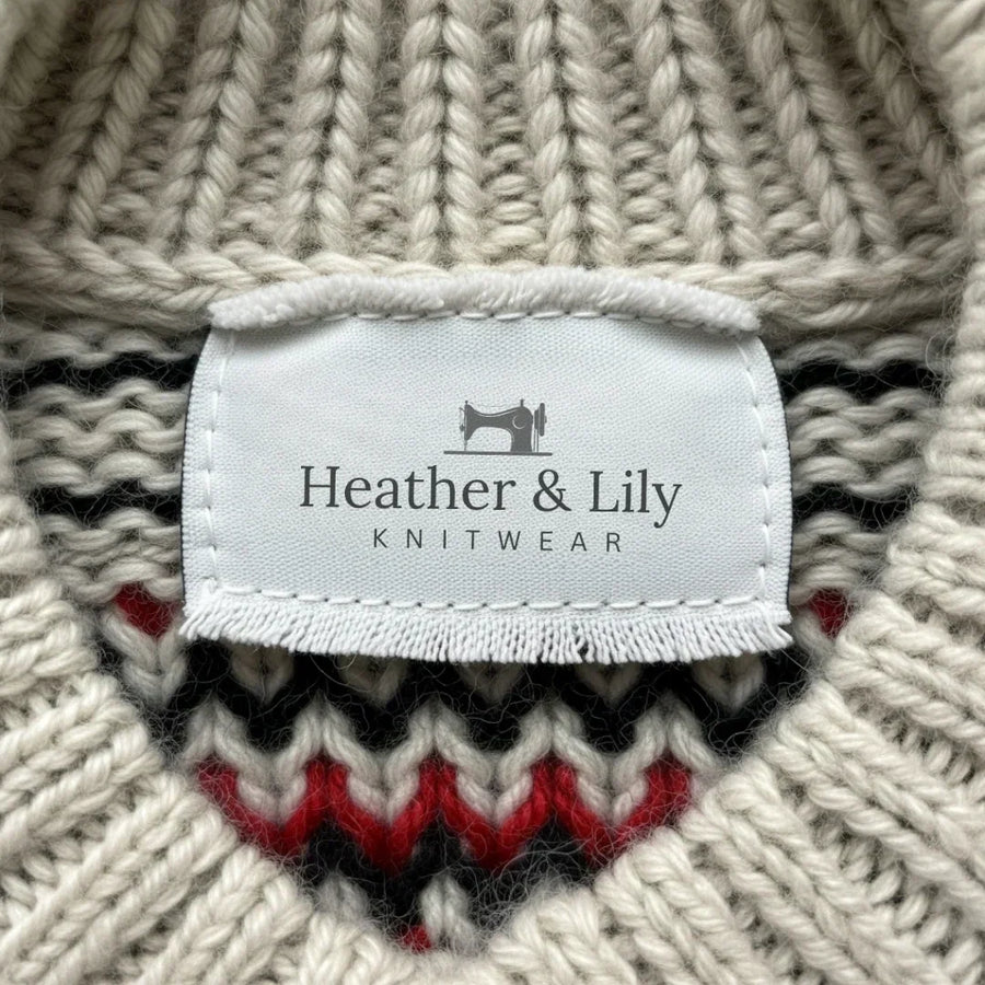 Lorena | Vintage Isländische Strickjacke