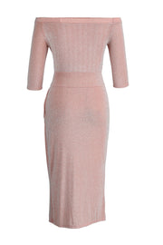Amani - Hüfttuch mit Schlitzkragen Maxikleid