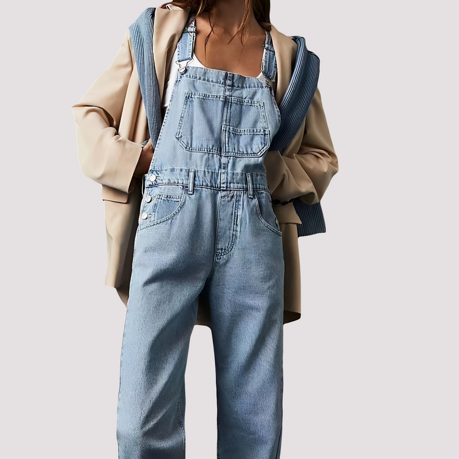 Sophie - Lässiger, locker sitzender Jeans-Jumpsuit für Damen