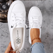 Christa | Damen Minimalistische Schnür Sneakers