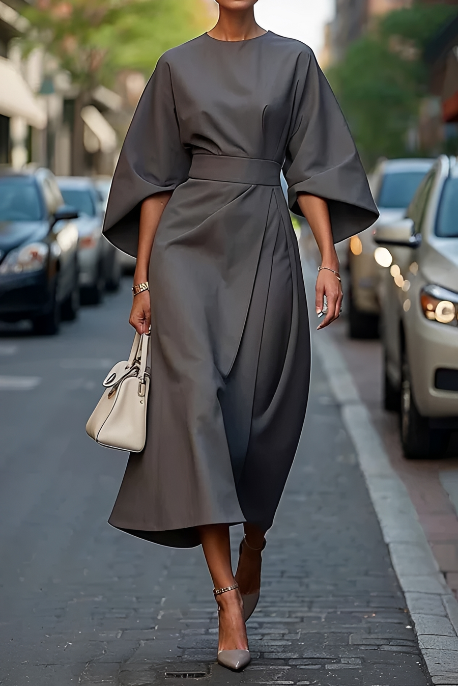Vera - Schickes Midikleid mit Taille