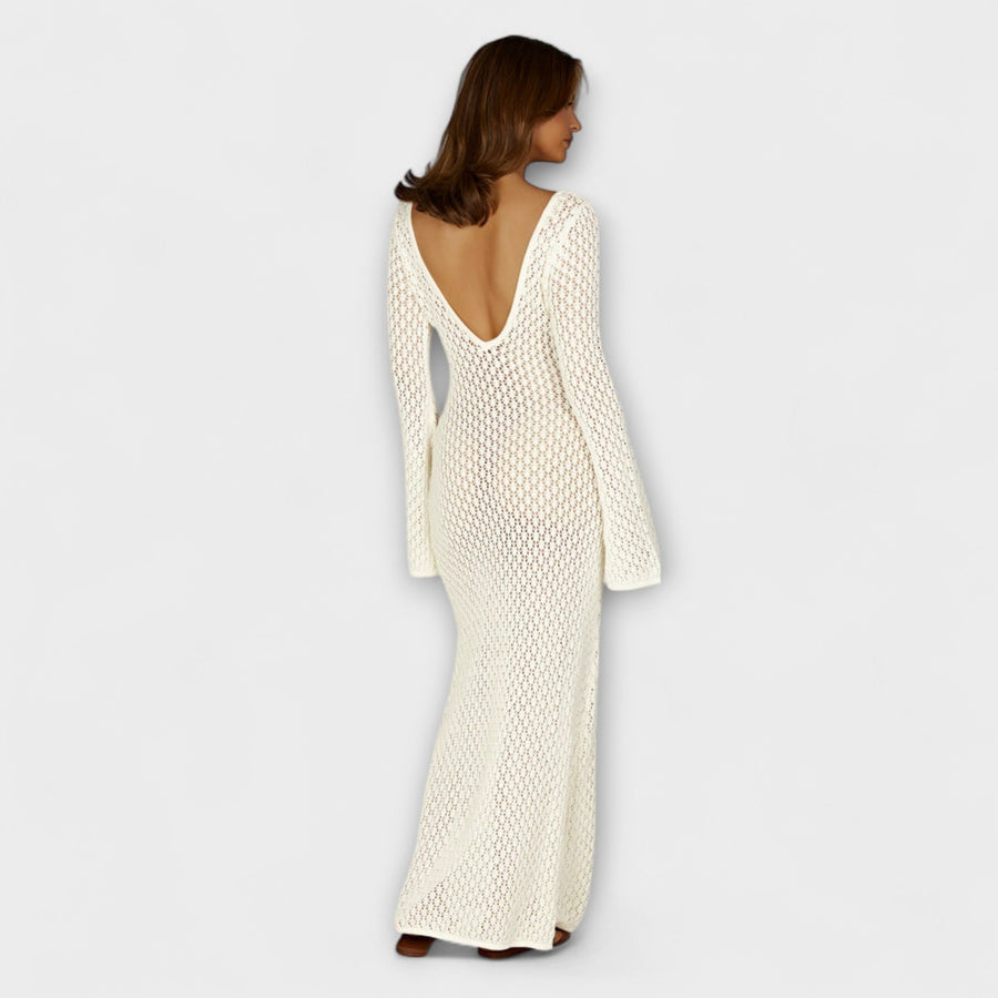 Anne - Weißes Luna Strandkleid für Damen