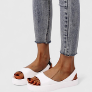 Elsa | Damen Plattform Slingback Sandalen