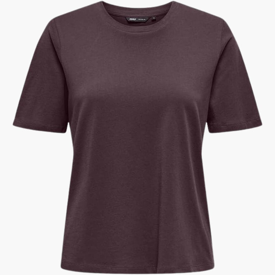 Damen T-Shirt mit Rundhals und kurzen Ärmeln aus Leichtstoff