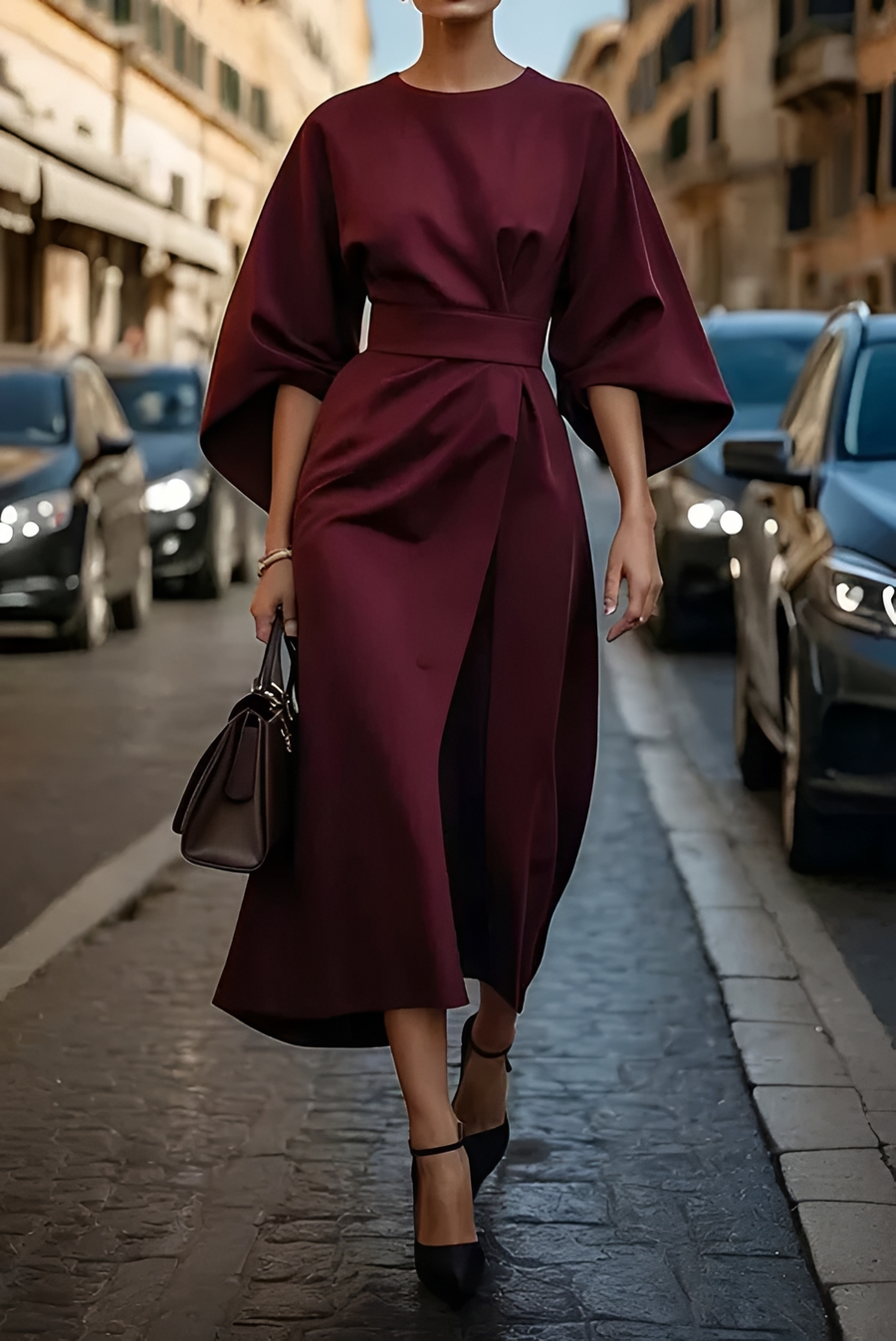 Vera - Schickes Midikleid mit Taille