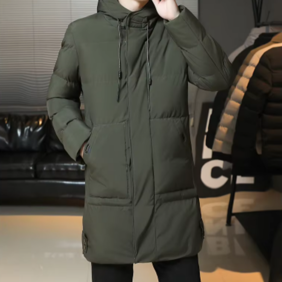 Isidor® | Elegante lange Winterjacke