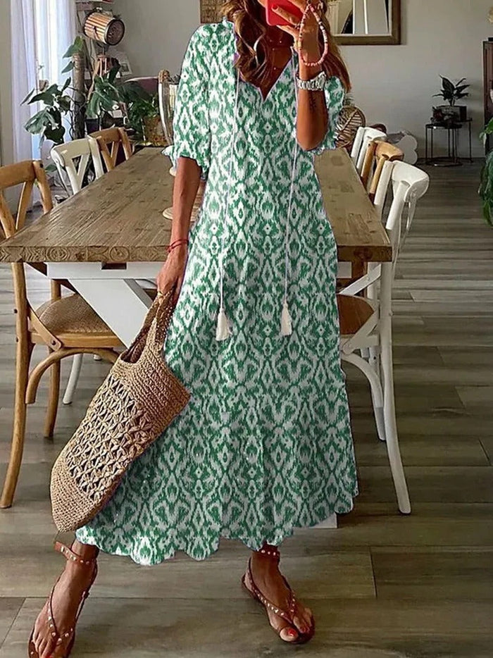 Heidi-Mode | Sommer Midi Kleid mit Licht Design