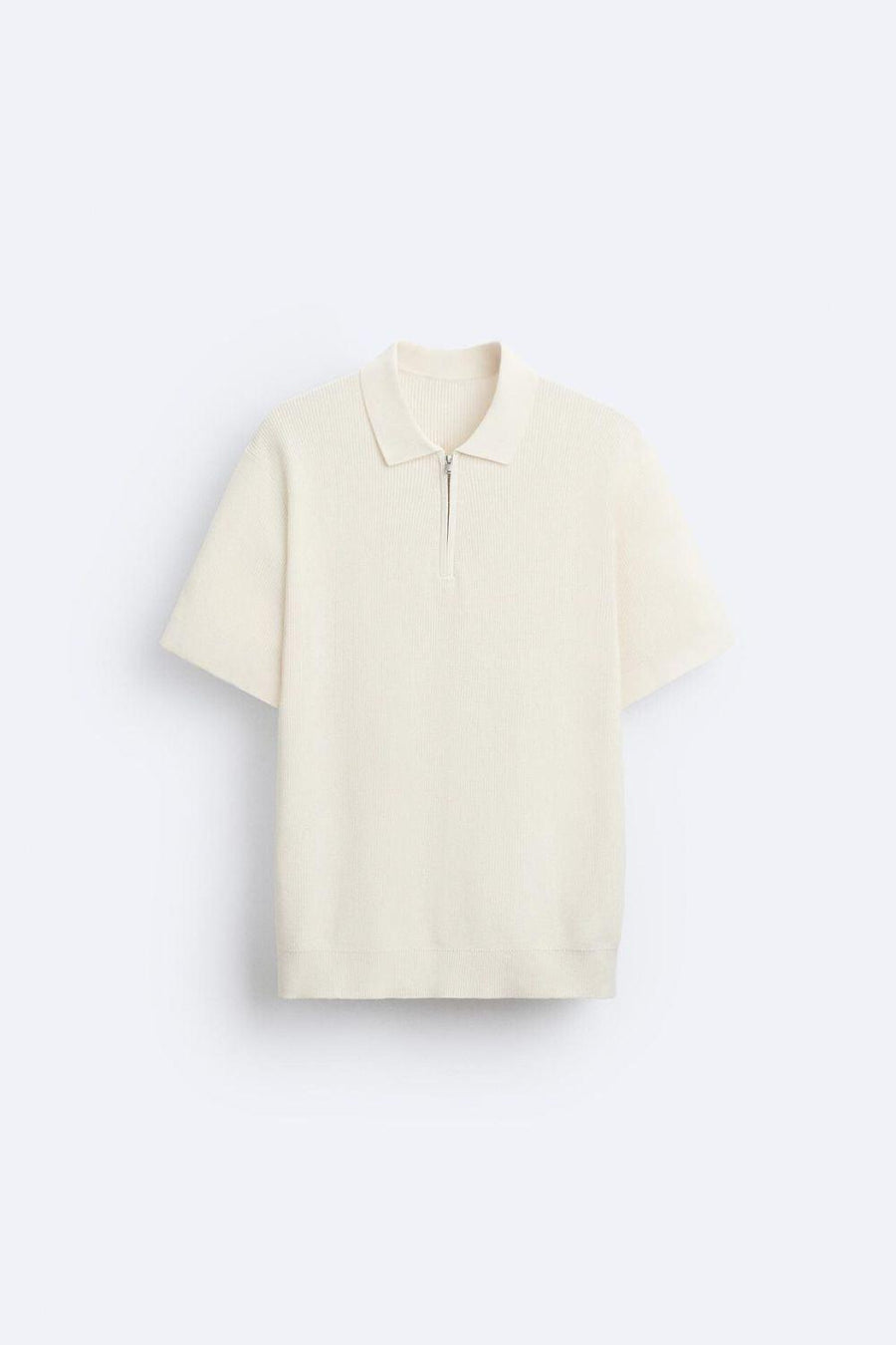 Elegantes Strickpolo mit Reißverschluss