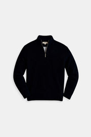 Minimalistischer Sweatshirt mit Reißverschlusskragen