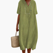Boho Sommerkleid für Damen – Luftig, Locker & V-Ausschnitt