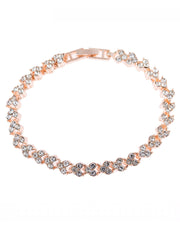 Katherine - funkelndes Tennisarmband mit Herz-Zirkonia-Steinen | glamouröse Armbänder Frauen