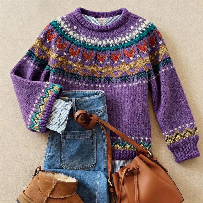 Arvy™ - Eleganter Vintage-Strickpullover