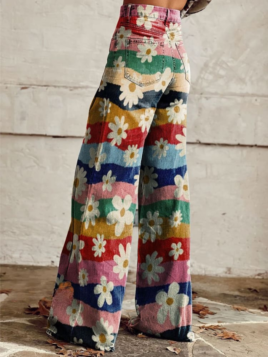 Léon - Retro Blumenhosen
