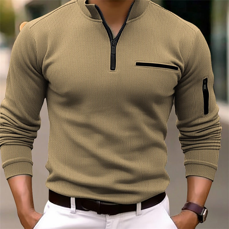 GUSTEOUS | LANGARMSHIRT MIT REISSVERSCHLUSS