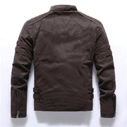 Schwarze Bikerjacke Für Herren | Mit Reißverschluss