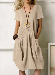 CALLAN - WEITES BAUMWOLLKLEID