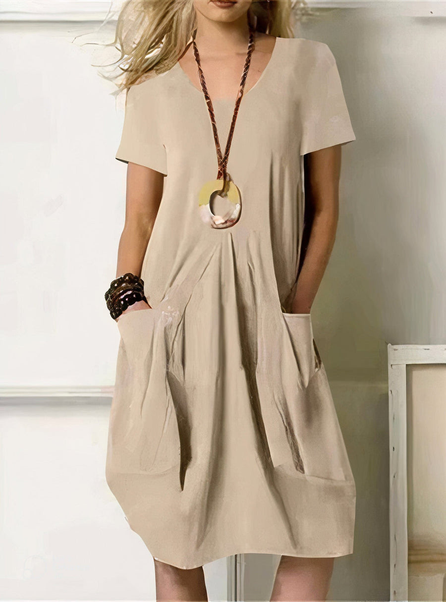 CALLAN - WEITES BAUMWOLLKLEID