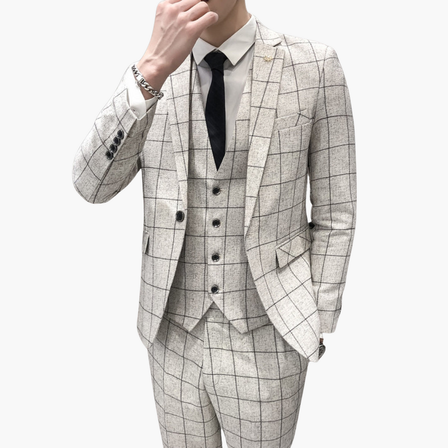 Eleganter Anzug - Herren 3-teilig für Hochzeit & Events