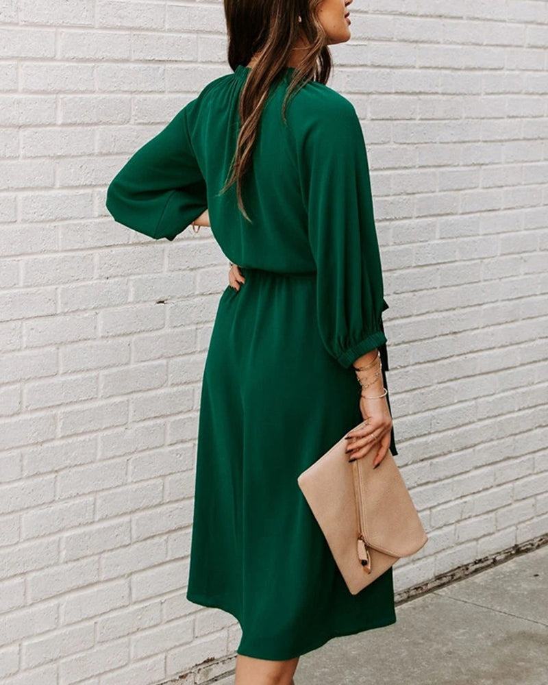 Elegantes Halbärmeliges Cocktailkleid für Frauen