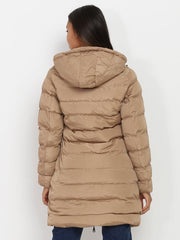 Damen Daunen Winterjacke Mit Kapuze | Reißverschluss