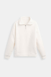Minimalistischer Fleece-Pullover mit Reißverschluss – Wärme & Stil vereint