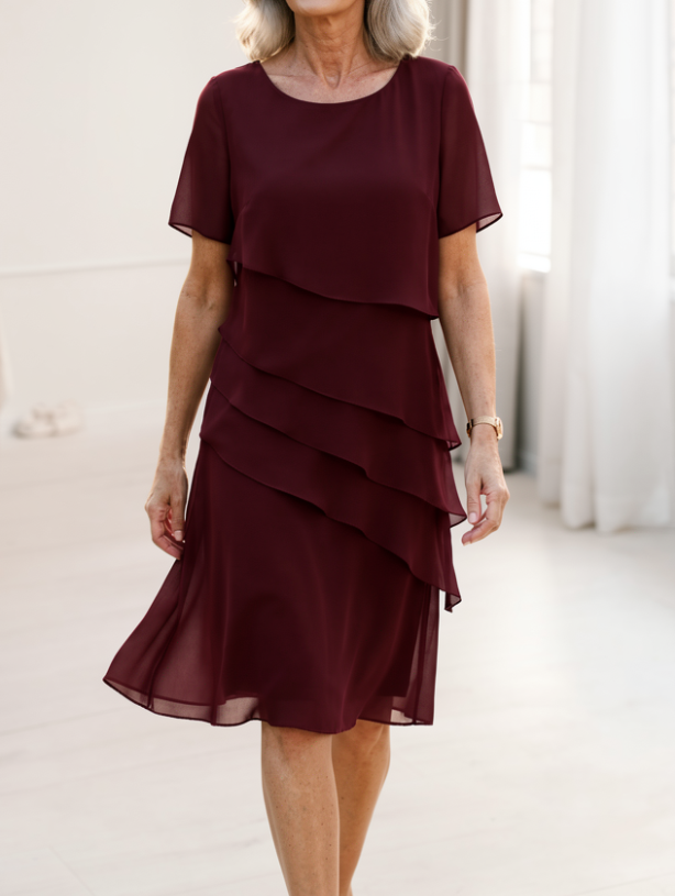 Linda™ - Elegantes Komfort-Rüschenkleid