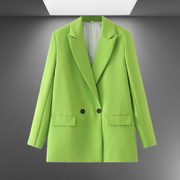 Damen-Doppelreihiger Blazer für das Büro, Vintage-Mantel