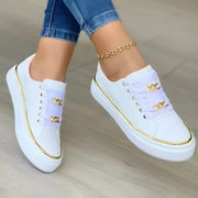 Pauline | Damen Plattform Schnür Sneakers