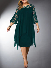 Heidi-Mode | Elegantes Plus Size Spitzen-Midi-Kleid