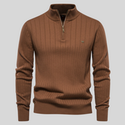 Erik | Herren Frühling Viertelzip Langarm Pullover