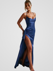 NOELIA SATIN KLEID