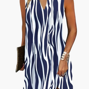 Gestreiftes Minikleid - Ärmelloses Damenkleid für den Sommer