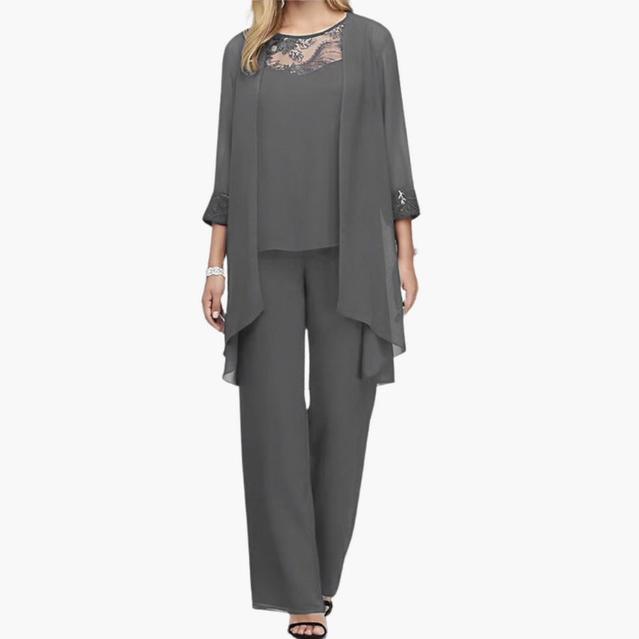 Dreiteiliges formelles Set für Frauen - elegante Kombination