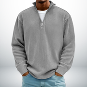 Snovia™ – Hochwertiger Herrenpullover mit Halbreißverschluss