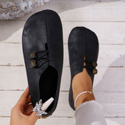 Weiche Wildleder Damen flache Schuhe mit handgefertigten Design - Teresa