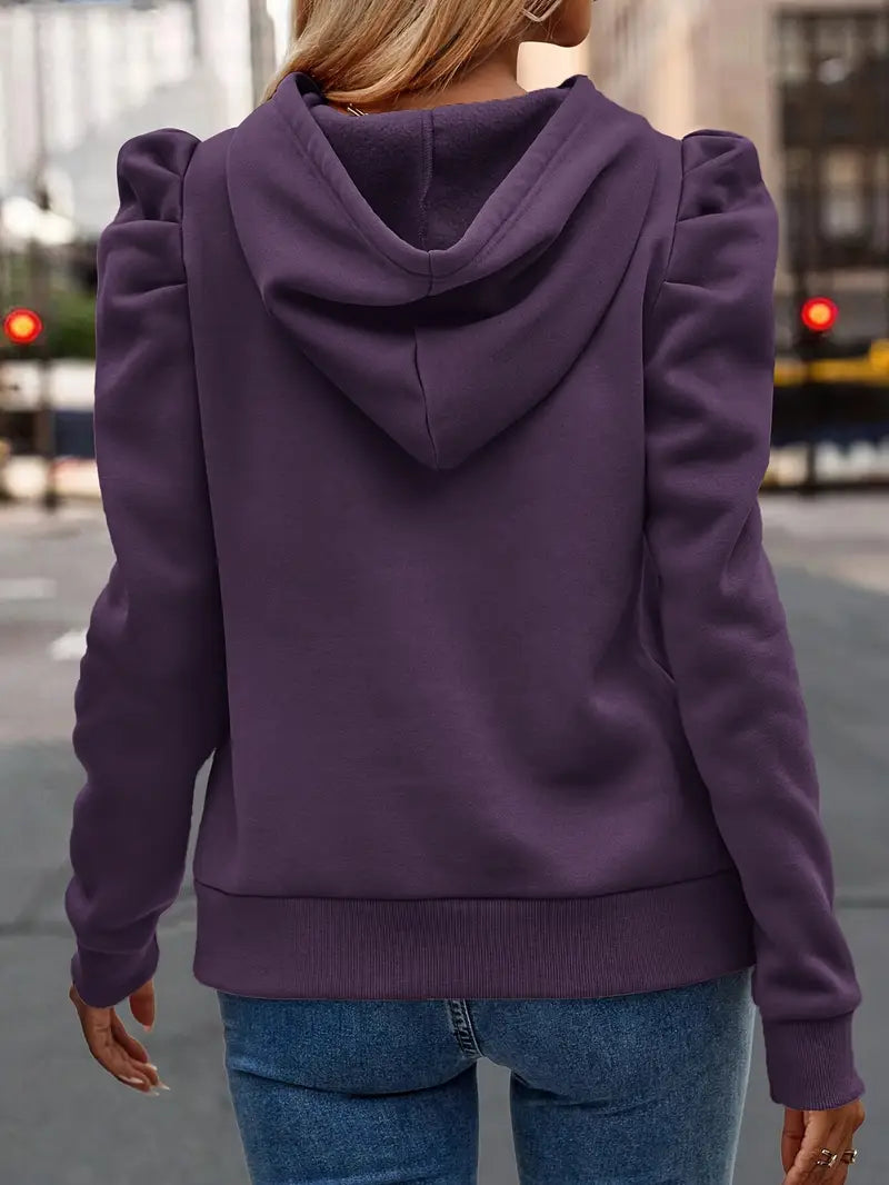 Nandita - Atmungsaktiver Langarm Kapuzenpullover