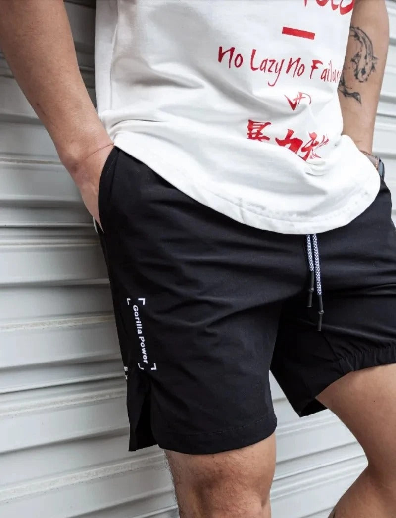 Heidi-Mode | Atmungsaktive, Einfarbige Badeshorts für Männer mit Kordel