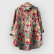 LAURA | Blumenbluse handgemacht