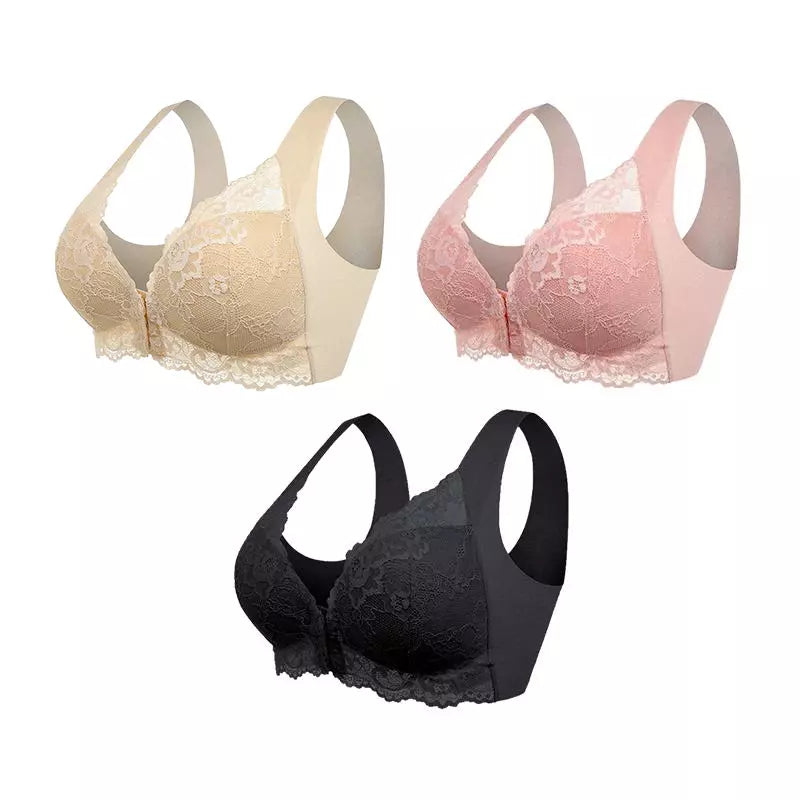 BUGEL-BH MIT FORMENDEM SCHNITT UND VORDERVERSCHLUSS (3ER-PACK)
