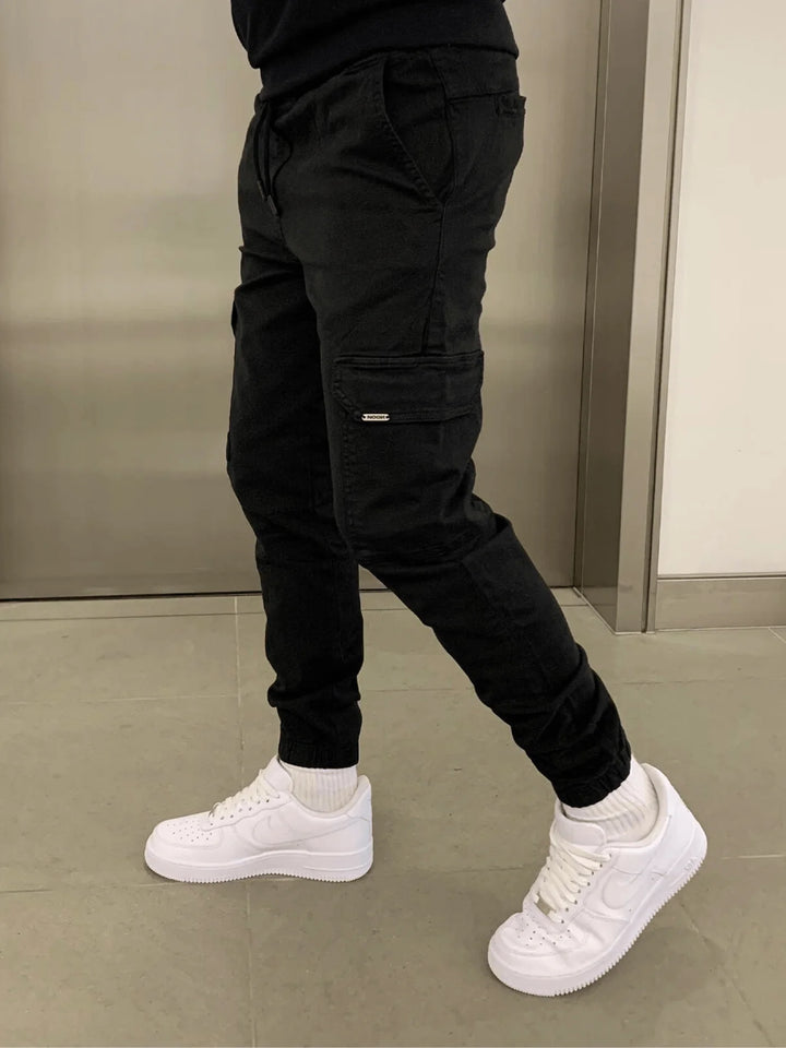 Finn | Bequeme Stretch-Cargohose Herren stilvoll