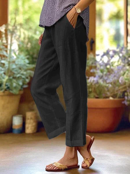 Heidi-Mode | Damen Sommer Leinenhose