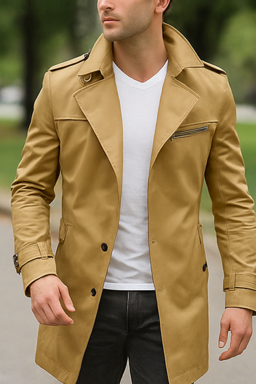Johnson Premium Jacke für Herren | Dunkelbeige