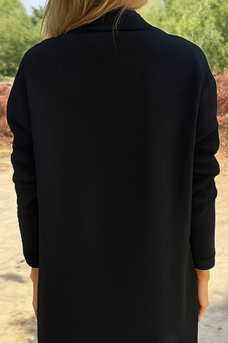 Nisha Langer Cardigan | Schwarz