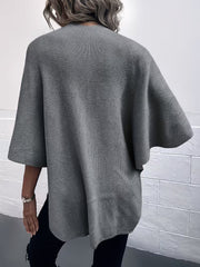 Maebry – Rundgestrickter Cape Strickcardigan