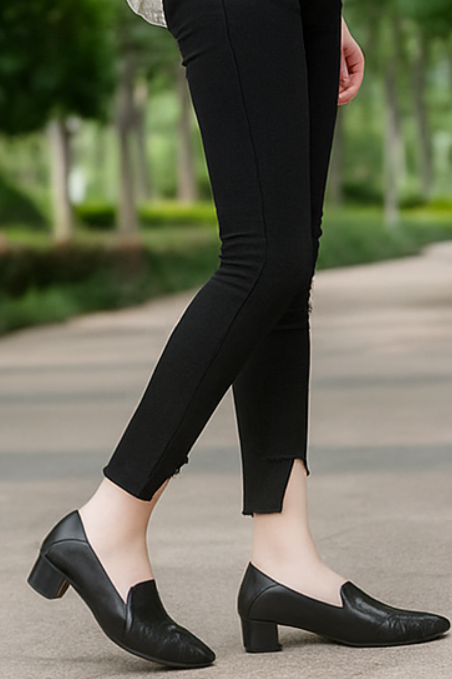 Marlene Pumps aus veganem Leder | Schwarz