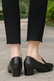 Marlene Pumps aus veganem Leder | Schwarz