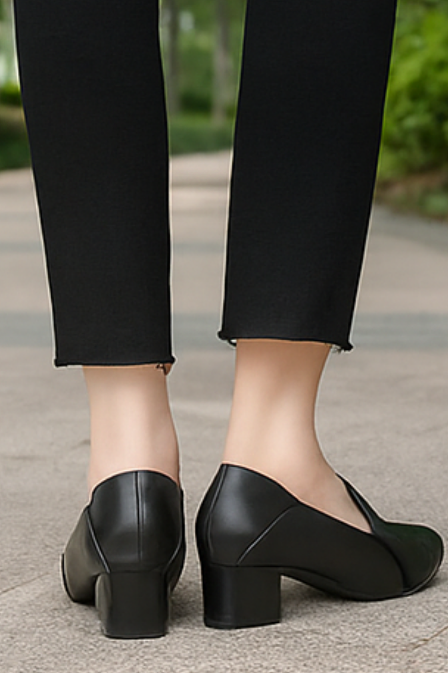 Marlene Pumps aus veganem Leder | Schwarz